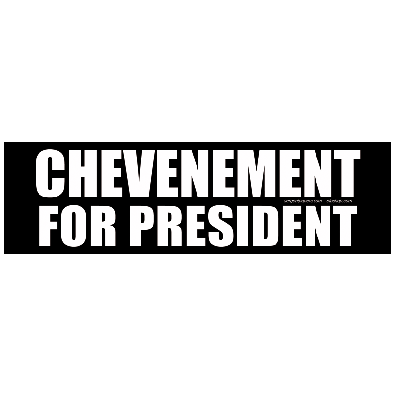 Sticker jean pierre chevenement for president autocollant elections presidentielles
