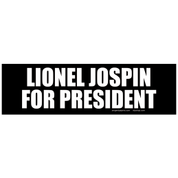Sticker lionel jospin for president autocollant elections presidentielles