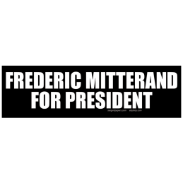 Sticker frederic mitterand for president autocollant elections presidentielles