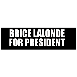 Sticker brice lalonde for president autocollant elections presidentielles