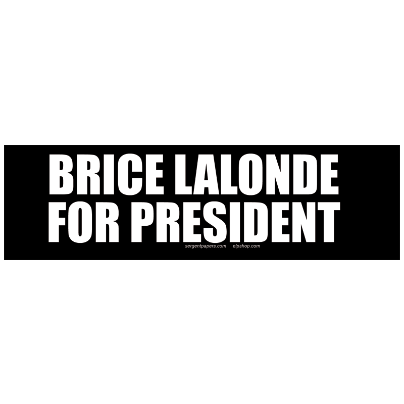 Sticker brice lalonde for president autocollant elections presidentielles