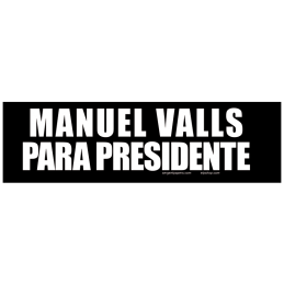 Sticker Manuel valls para presidente autocollant elections presidentielles