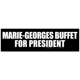 Sticker marie george buffet for president autocollant elections presidentielles