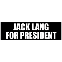 Sticker jack lang for president autocollant elections presidentielles