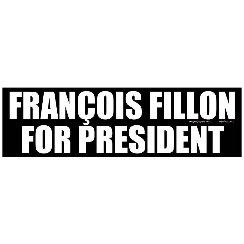 Sticker francois fillon for president autocollant elections presidentielles
