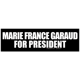 Sticker marie france garaud for president autocollant elections presidentielles