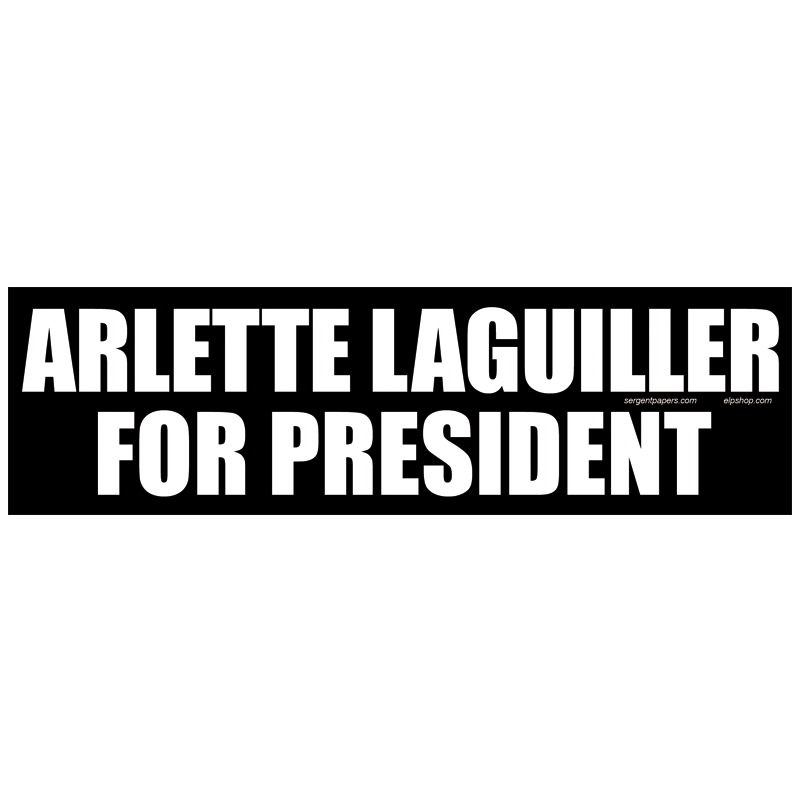 Sticker arlette laguiller for president autocollant elections presidentielles