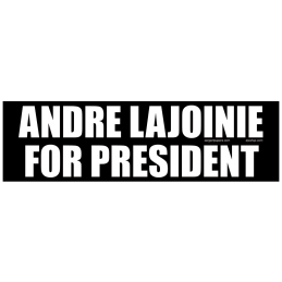 Sticker andre lajoinie for president autocollant elections presidentielles