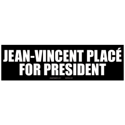 Sticker jean vincent place for president autocollant elections presidentielles