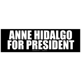 Sticker anne hidalgo for president autocollant elections presidentielles