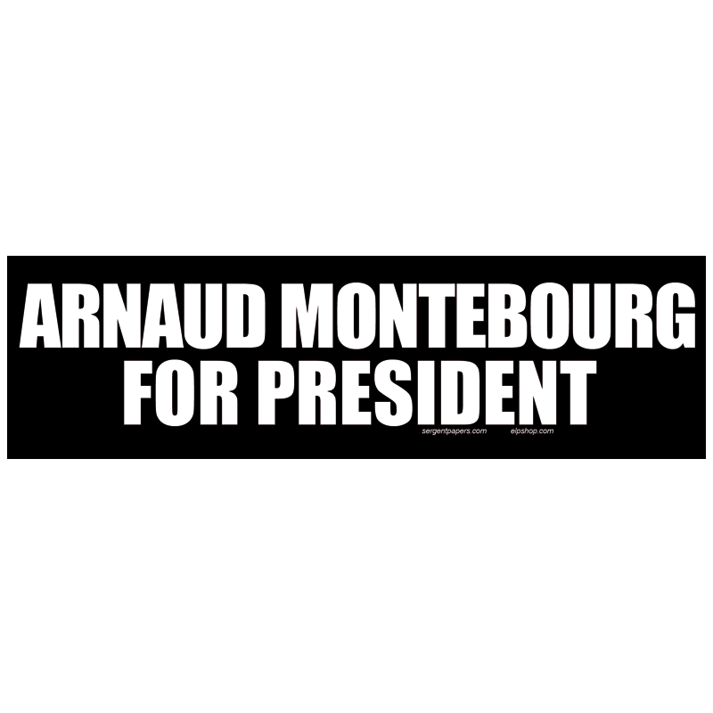 Sticker arnaud montebourg for president autocollant elections presidentielles