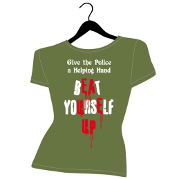 tee shirt femme give the police a helping hand