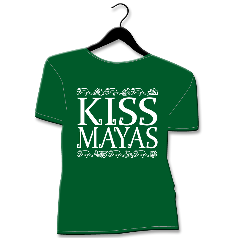 Tee shirt homme kiss mayas humour noir