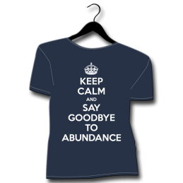 tee shirt homme grande taille keep calm and say goodbye to abundance macron lemaire humour noir