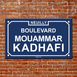 plaque de rue mouammar kadhafi neuilly sarkozy affaire financement libyen