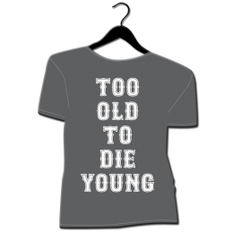 tee shirt homme grande taille too old to die young biker motard