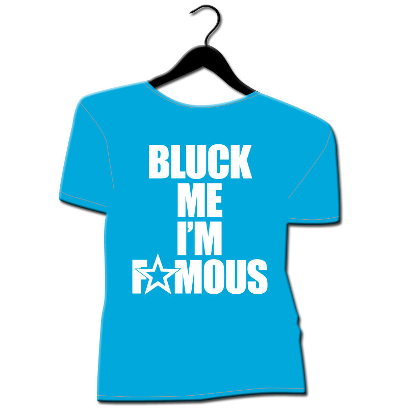 Tee shirt homme grande taille roller derby block me i m famous jammer derby name
