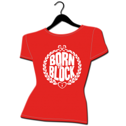tee shirt femme grande taille born to block roller derby blocker nothing toulouse