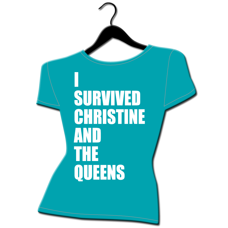 tee shirt femme grande taille i survived christine and the queens