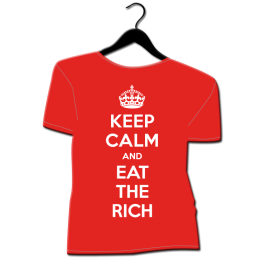 tee shirt homme grande taille keep calm and eat the rich arnault macron le maire
