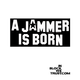 sticker autocollant a jammer is born a star is born roller derby jam jammer track cash pistache nina backdraft missy hammer