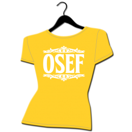 Tee shirt femme OSEF humour noir grandes tailles evjf