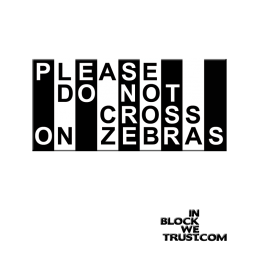 sticker autocollant do not cross on zebras roller derby arbitre ref