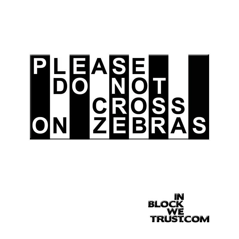 sticker autocollant do not cross on zebras roller derby arbitre ref