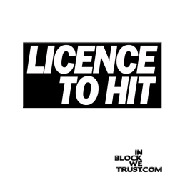 Sticker Autocollant licence to hit roller derby track pack quad james bond licence to kill