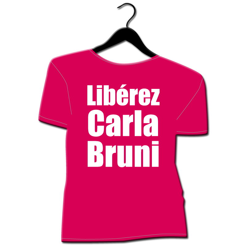tee shirt homme grande taille  tee shirt slogan tee shirt message humour politique Carla bruni sarkozy
