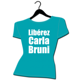 tee-shirt t-shirt femme grande taille Carla Bruni sarkozy humour slogan message evjf politique